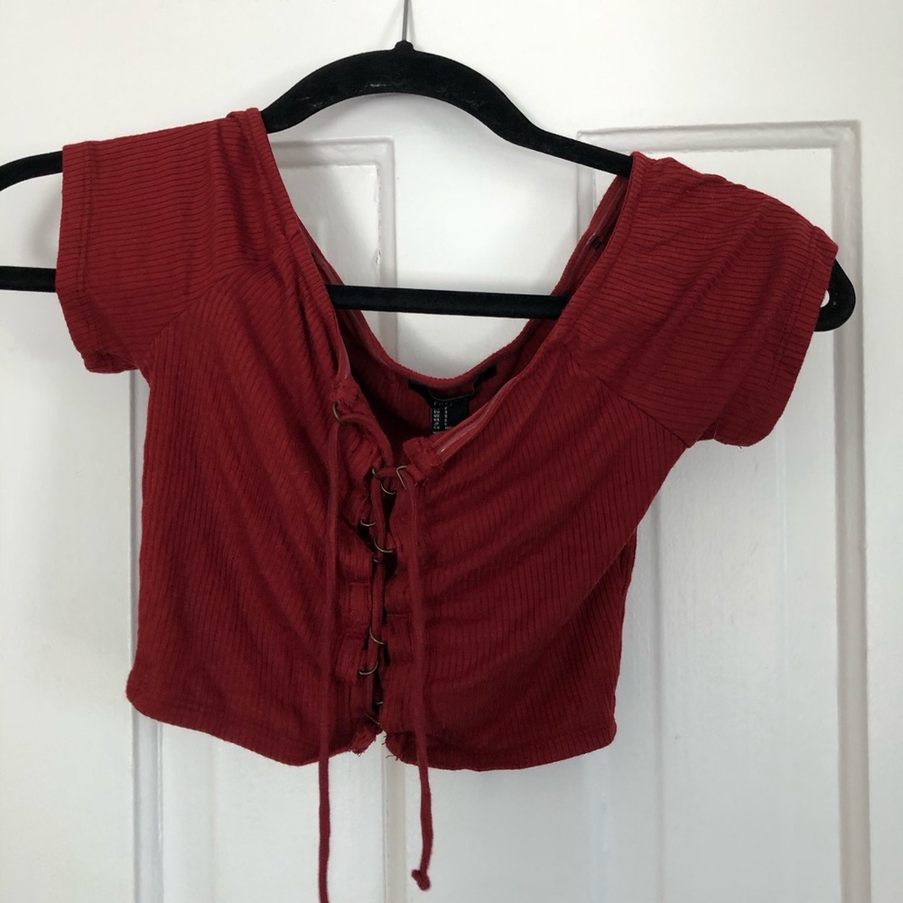 Tie front crop top